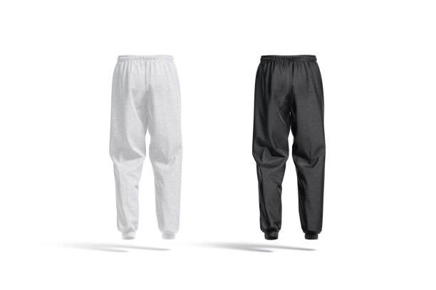 Tracksuit bottoms in black and white