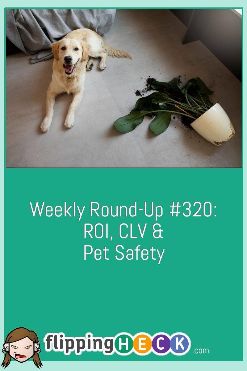 Weekly Round-Up #320: ROI, CLV & Pet Safety